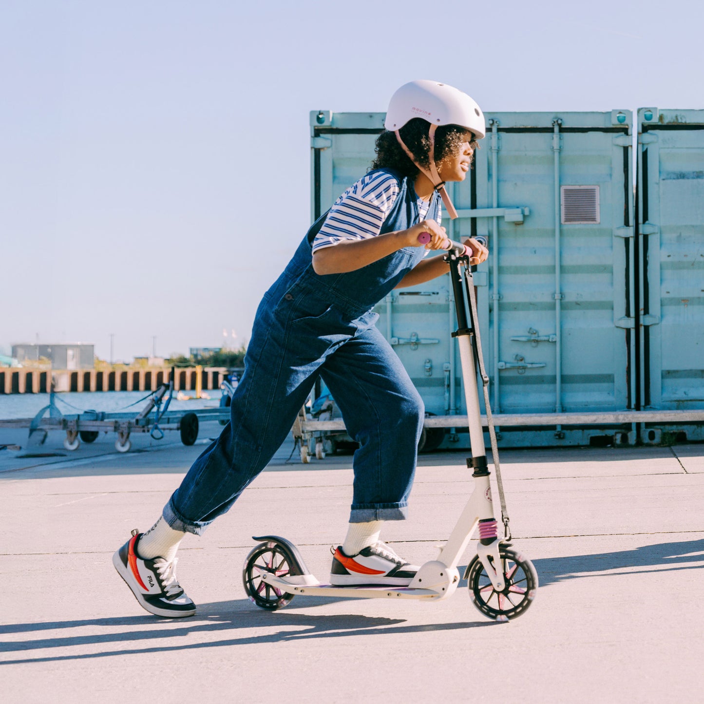 Movino City Light (béžovo-fialová)