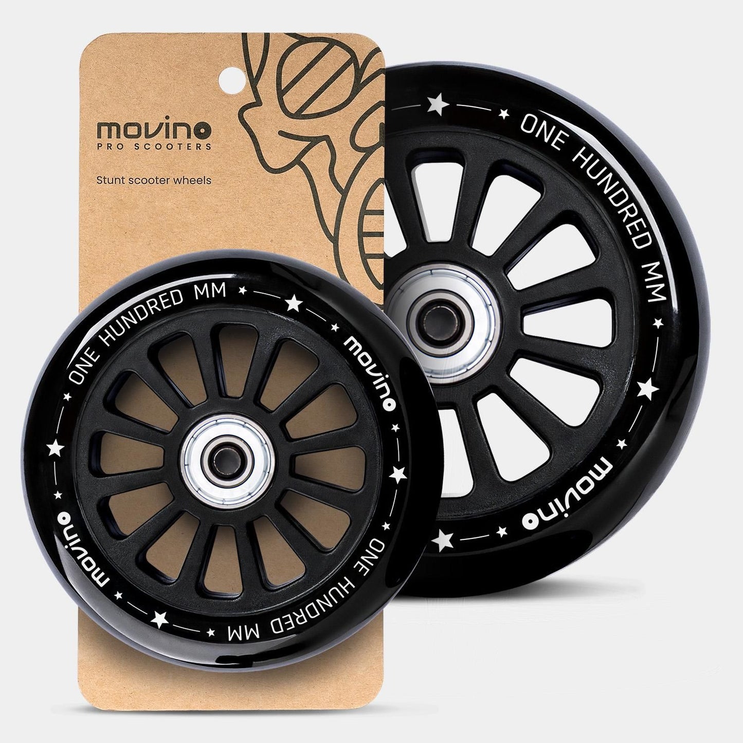 Movino Nylon Core 100 mm (černá)